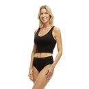 Crop Top with Integrated Sports Bra with Removable Pads