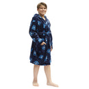 Kids Hooded Hockey Print Robe and Pajama Pant