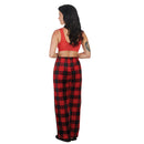 His & Hers Pajamas Bottoms Red Tartan