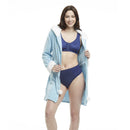Women's Mid-thigh Hooded Plush Zippered Lounger