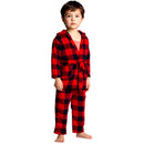 Buffalo Plaid Hooded Robe & PJ Pants – Cozy Family Christmas Set