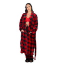Buffalo Plaid Hooded Robe & PJ Pants – Cozy Family Christmas Set