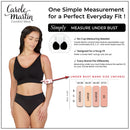 Seamless Padded Slip-On Adjustable Straps Comfort Bra