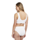 Carole Martin Full Freedom Front Closure Cotton Comfort Bra- White